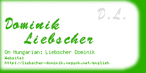 dominik liebscher business card